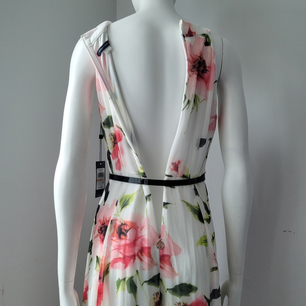 NWT Tommy Hilfiger Floral Chiffon Dress Sz 2 - Picture 15 of 15
